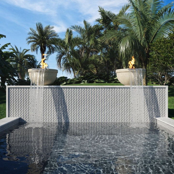 Gray, 1" x 1" Glass Mosaic Tile | SS82323K2 | Signature Series Pool Tile by Artistry in Mosaics