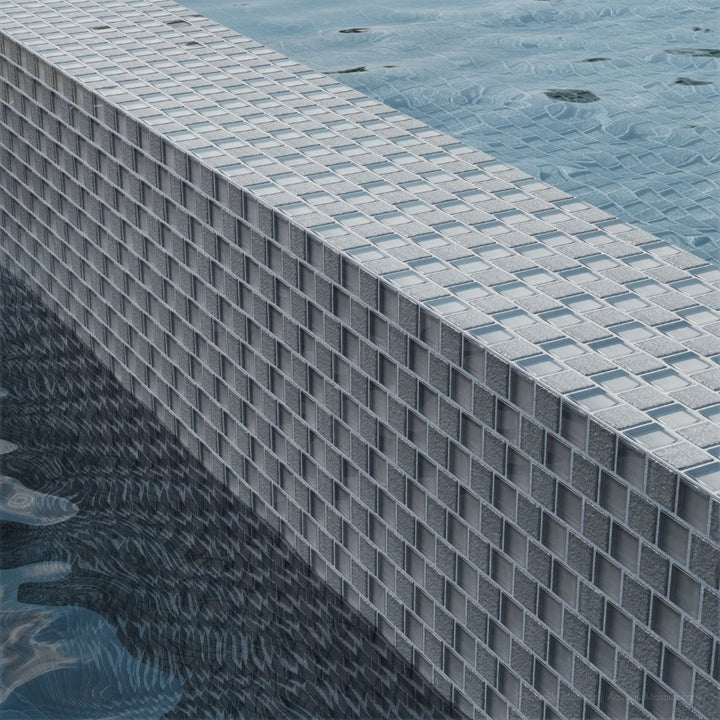 Gray, 1" x 1" Glass Mosaic Tile | SS82323K2 | Signature Series Pool Tile by Artistry in Mosaics