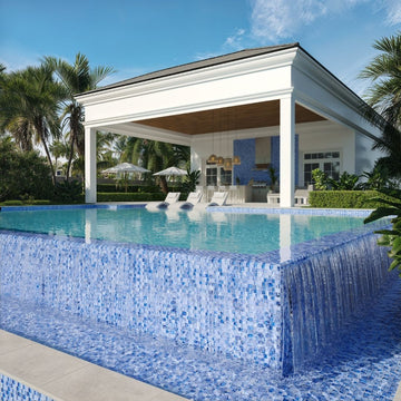 Lapis Blue, 1" x 1" Glass Mosaic Tile | SS82323B3 | Signature Series