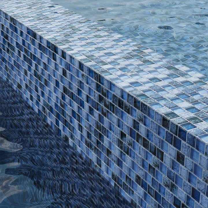 Shadow Blue, 1" x 1" Glass Mosaic Tile | SS82323B7 | Signature Series