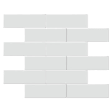 Soho Gallery Gray Matte Brick, 2" x 6" - Ceramic Tile for Kitchen Backsplashes