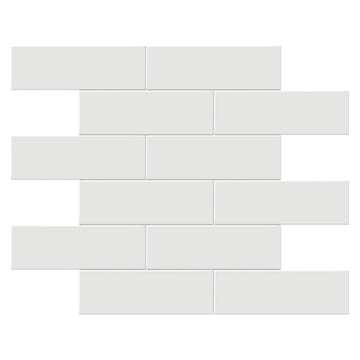 Soho Vintage Gray Matte Brick, 2" x 6" - Ceramic Tile for Kitchen Backsplashes