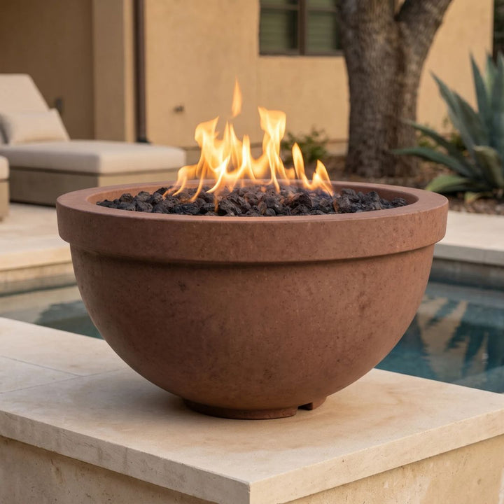 Prism Hardscapes Sorrento Fire Bowl Gas Fire Feature