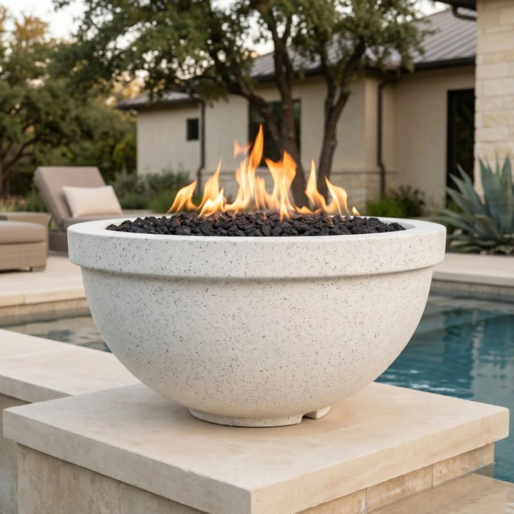 Prism Hardscapes Sorrento Fire Bowl Gas Fire Feature