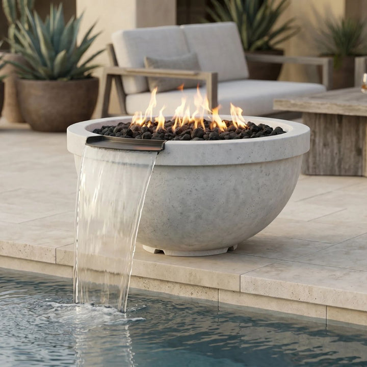 Prism Hardscapes Sorrento Fire/Water Bowl Gas Fire Feature