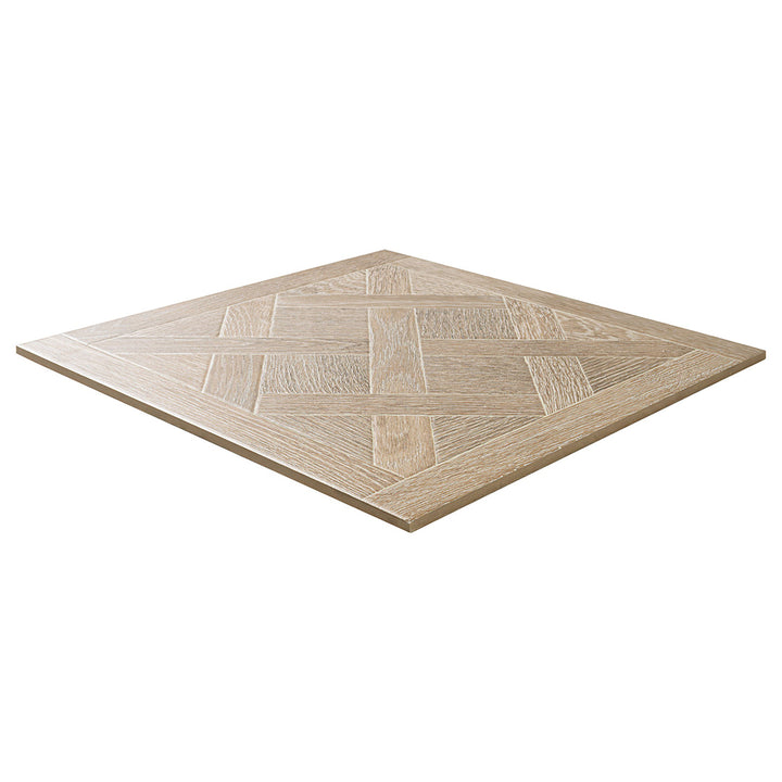 Wood-look porcelain flooring and backsplash tile by MSI