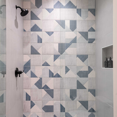 Stripes-Denim Porcelain Tile
