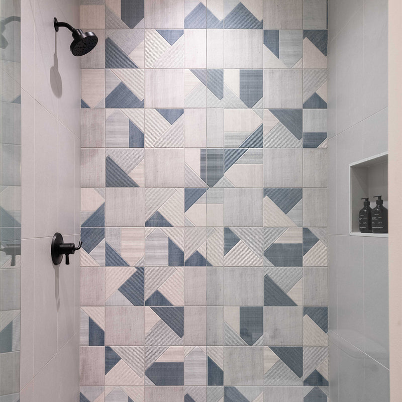 Stripes-Denim Porcelain Tile