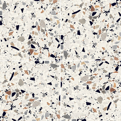 Studio Terrazzo Bianco, 8" x 8" Porcelain Tile | Terrazzo Pool Tile