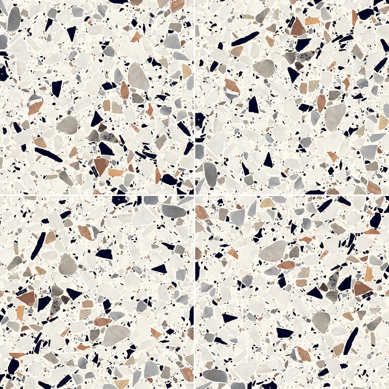 Studio Terrazzo Bianco, 8" x 8" Porcelain Tile | Terrazzo Pool Tile