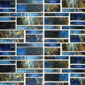 Summer Blue, Random Block - Porcelain Pool Tile - FINAL SALE