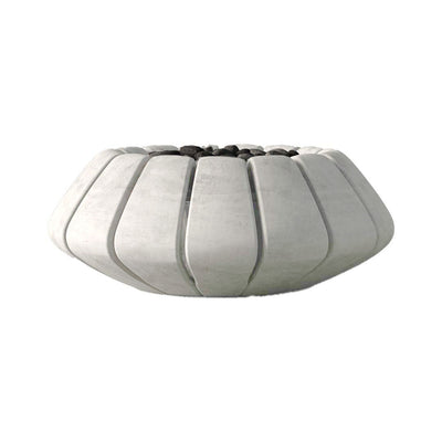 Sunflower Fire Table, Ultra White | Outdoor Gas Fire Pit by Prism Hardscapes