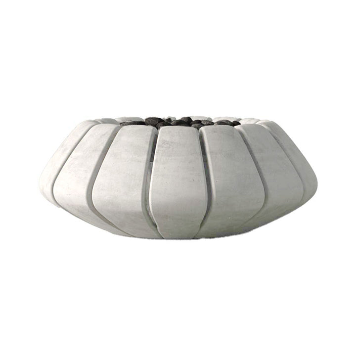 Sunflower Fire Table, Ultra White | Outdoor Gas Fire Pit by Prism Hardscapes