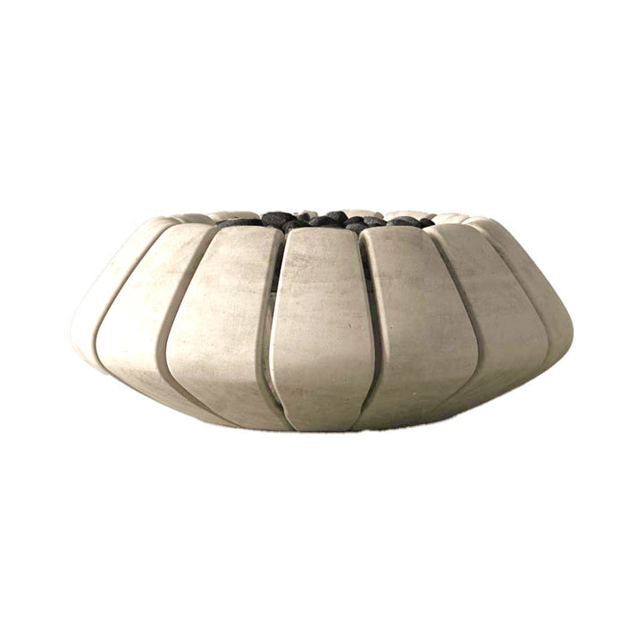 Sunflower Fire Table, Coastal | Outdoor Gas Fire Pit by Prism Hardscapes