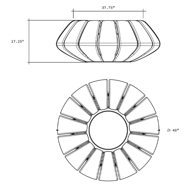Sunflower Fire Table | Outdoor Gas Fire Pit by Prism Hardscapes