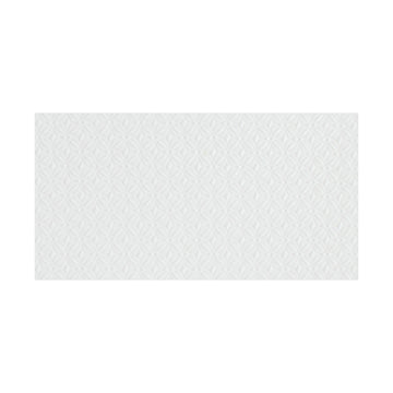 Terreno White Glossy Bloom, 12" x 24" Ceramic Tile | Wall Tile