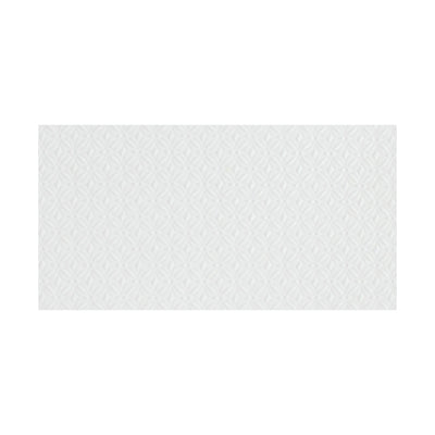 Terreno White Matte Bloom, 12" x 24" Ceramic Tile | Wall Tile
