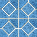 Crystal Blue, 6" x 6" Deco - Porcelain Pool Tile