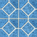 Crystal Blue, 6" x 6" Deco - Porcelain Pool Tile