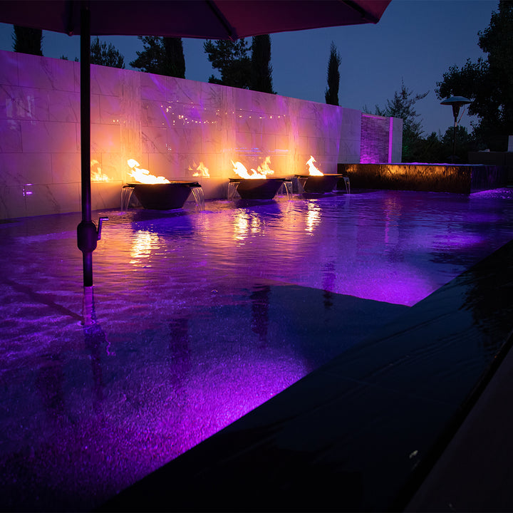 Cazo Copper Fire and Water Bowl, 4 Way Spill | The Outdoor Plus