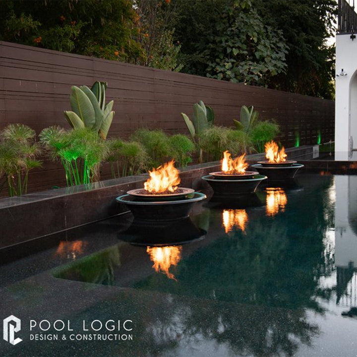 Cazo Copper Fire and Water Bowl Feature, 360 Spill | The Outdoor Plus