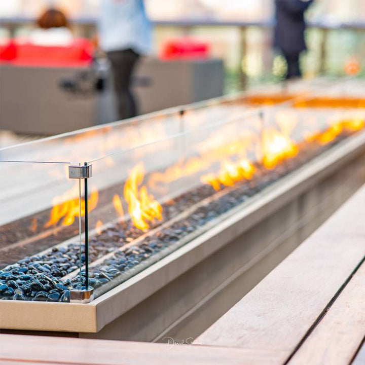 Glass Wind Guards | Fire Pit Accessory by The Outdoor Plus