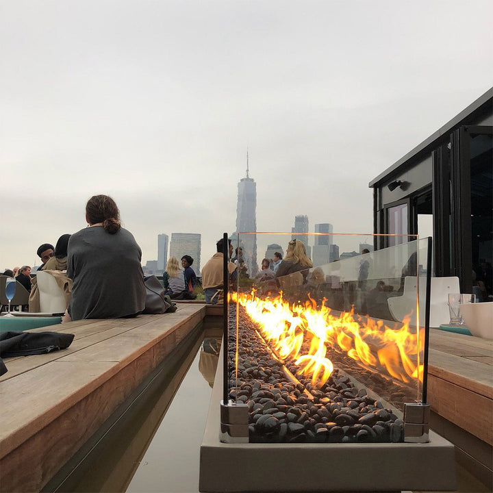 Glass Wind Guards | Fire Pit Accessory by The Outdoor Plus