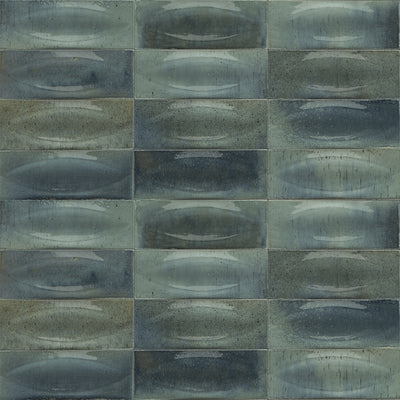 Turchese Glossy, 3" x 8" Eye Deco | EMCGLEETURCEYE | Porcelain Pool Tile