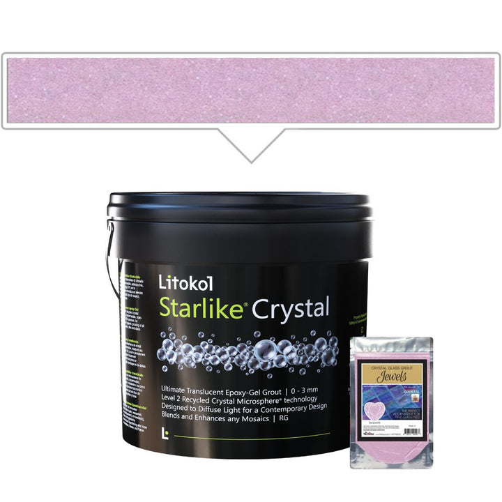 Litokol Starlike Crystal packaging with a small container of &