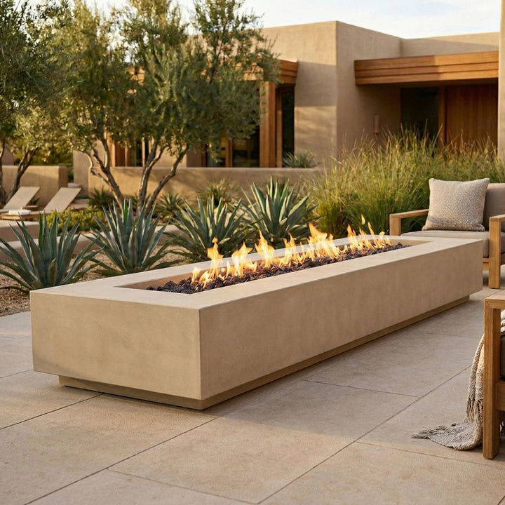 Prism Hardscapes Tavola 110 Fire Table | Outdoor Gas Fire Pit