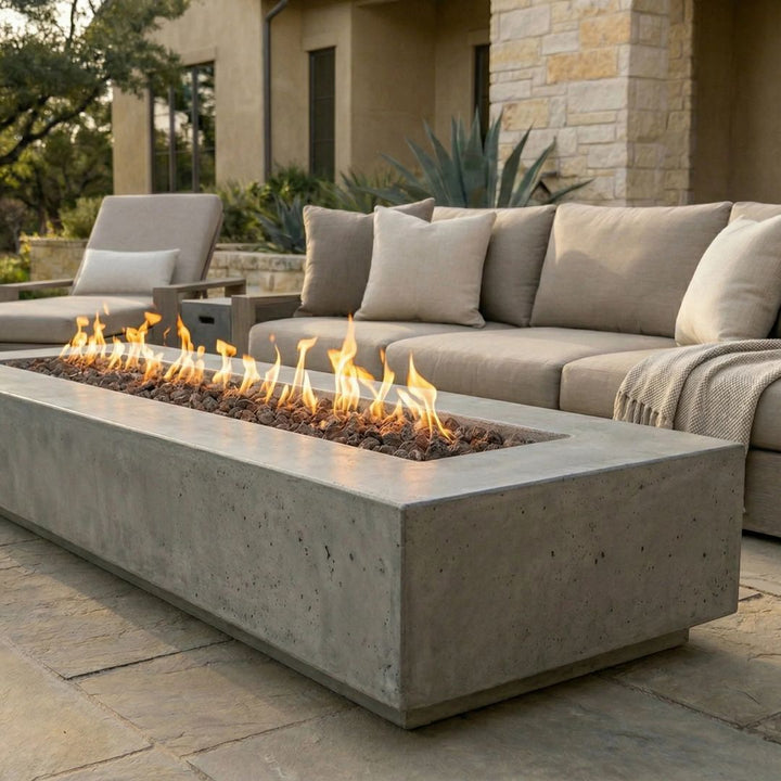 Prism Hardscapes Tavola 110 Fire Table | Outdoor Gas Fire Pit