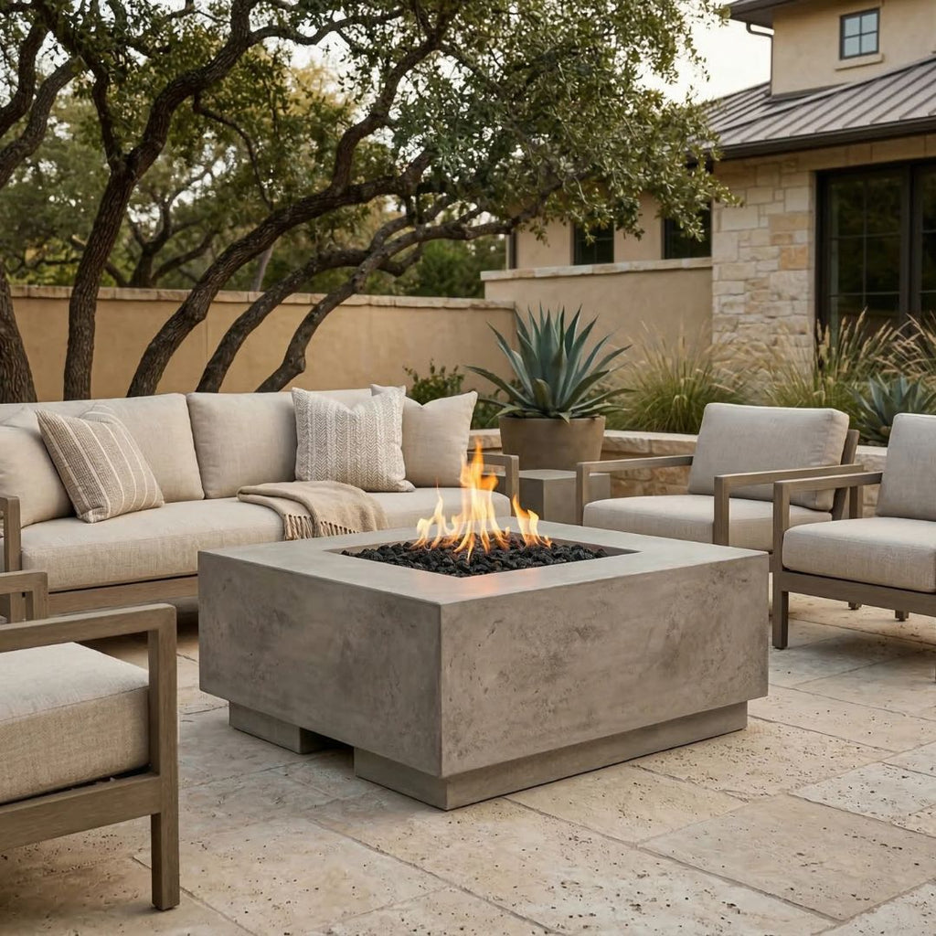 Prism Hardscapes Tavola 2 Fire Table | Outdoor Gas Fire Pit