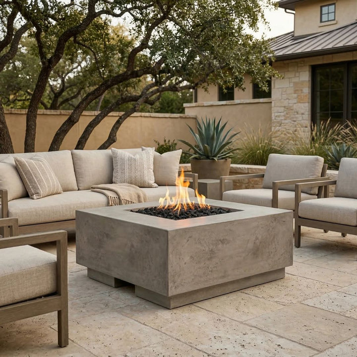 Prism Hardscapes Tavola 2 Fire Table | Outdoor Gas Fire Pit
