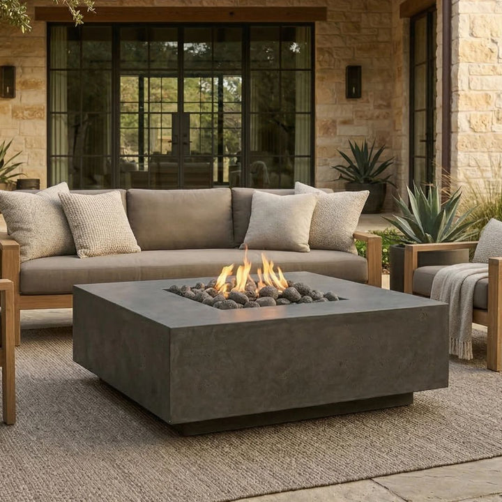 Prism Hardscapes Tavola 42 Fire Table | Outdoor Gas Fire Pit