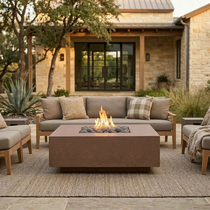 Prism Hardscapes Tavola 42 Fire Table | Outdoor Gas Fire Pit