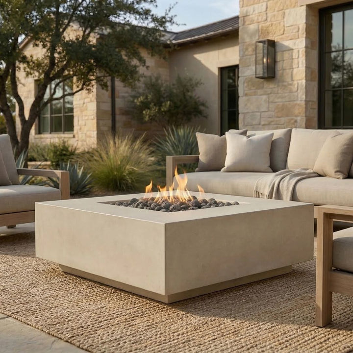 Prism Hardscapes Tavola 42 Fire Table | Outdoor Gas Fire Pit