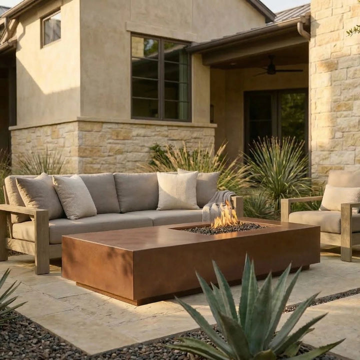 Prism Hardscapes Tavola 5 Fire Table | Outdoor Gas Fire Pit