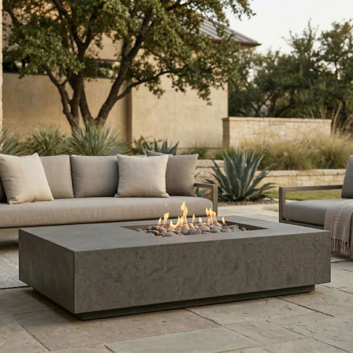Prism Hardscapes Tavola 5 Fire Table | Outdoor Gas Fire Pit