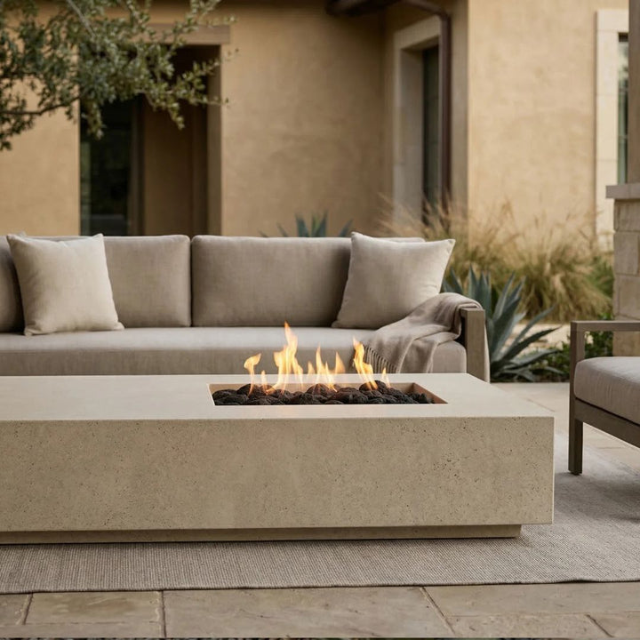Prism Hardscapes Tavola 5 Fire Table | Outdoor Gas Fire Pit