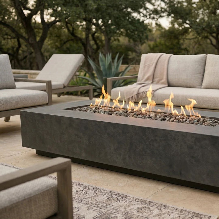 Prism Hardscapes Tavola 5 Fire Table | Outdoor Gas Fire Pit