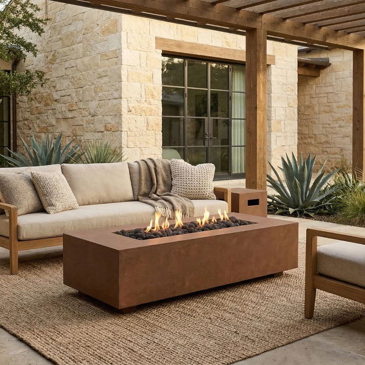 Prism Hardscapes Tavola 72 Fire Table | Outdoor Gas Fire Pit
