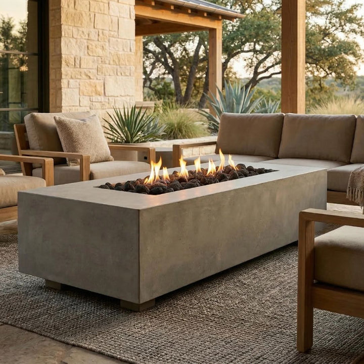 Prism Hardscapes Tavola 72 Fire Table | Outdoor Gas Fire Pit