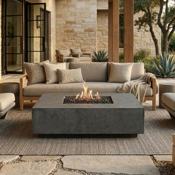 Prism Hardscapes Tavola 7 Fire Table | PH-438-2 | Outdoor Gas Fire Pit