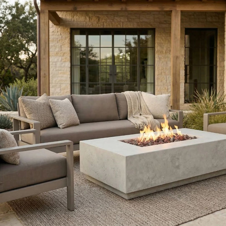 Prism Hardscapes Tavola 8 Fire Table | Outdoor Gas Fire Pit