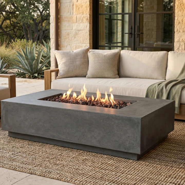 Prism Hardscapes Tavola 8 Fire Table | Outdoor Gas Fire Pit