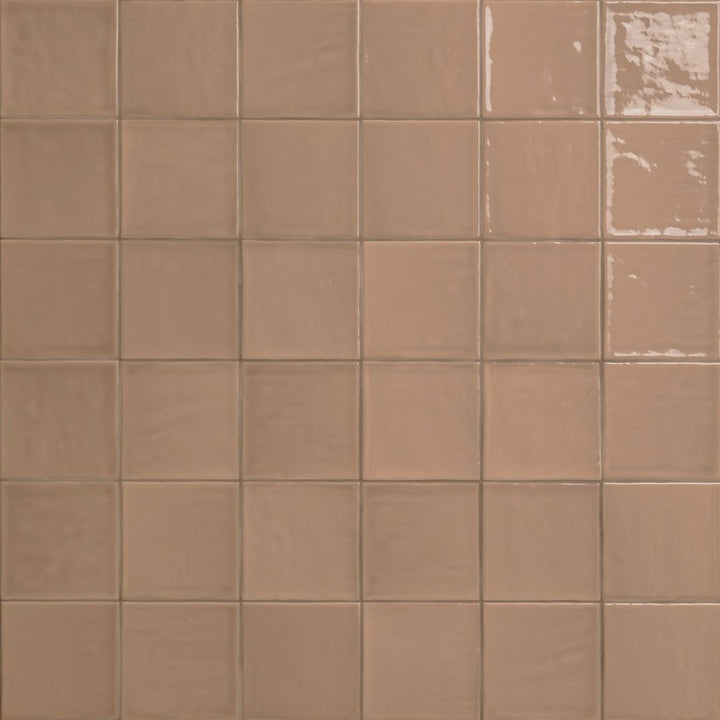 Terranello Cotto 4" x 4" Glossy Ceramic Kitchen & Bathroom Tile