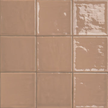 Terranello Cotto 4" x 4" Glossy Ceramic Kitchen & Bathroom Tile