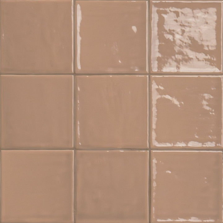 Terranello Cotto 4" x 4" Glossy Ceramic Kitchen & Bathroom Tile