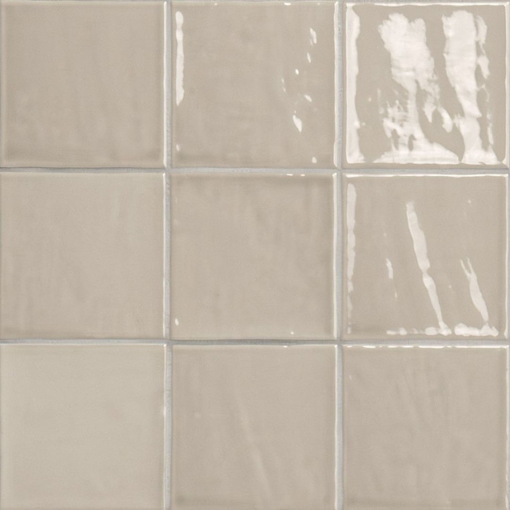 Terranello Dune 4" x 4" Glossy Kitchen & Bathroom Tile