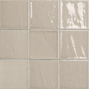 Terranello Dune 4" x 4" Glossy Kitchen & Bathroom Tile